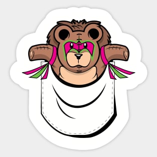 War Bear Pocket Friend Sticker